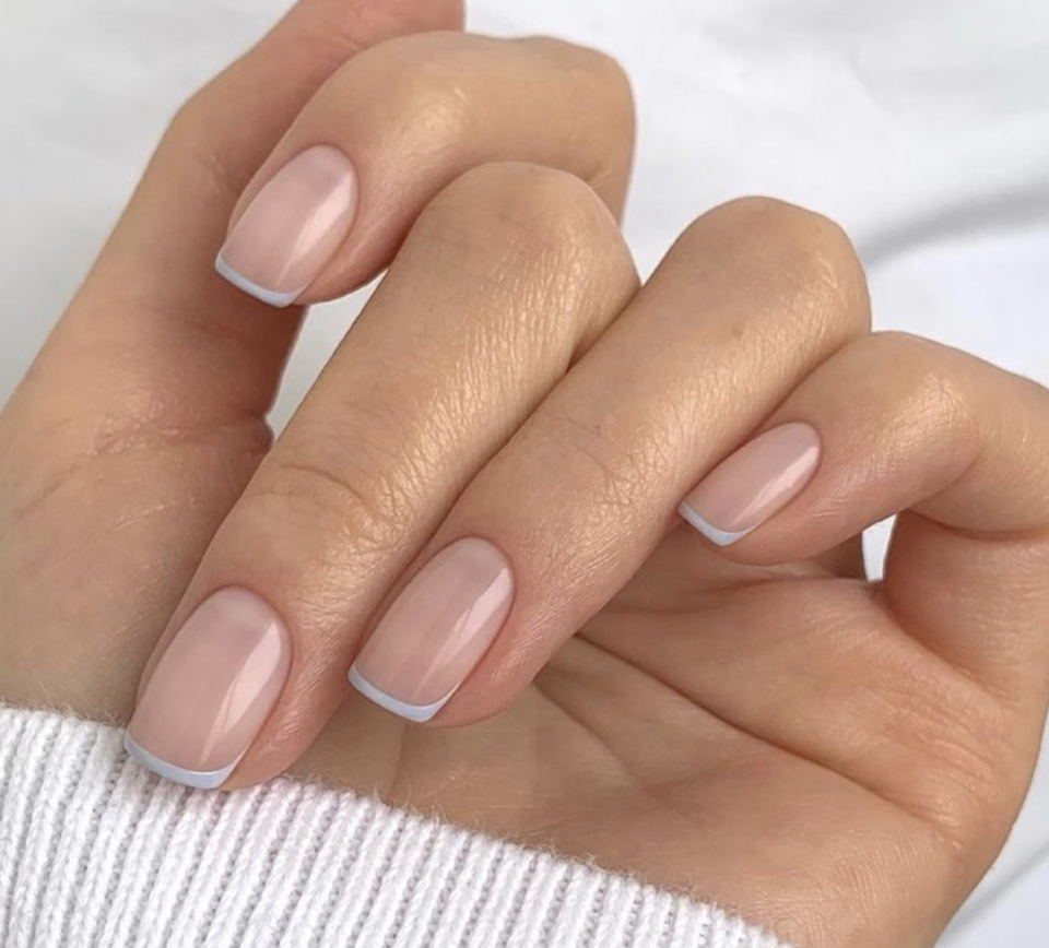 baby french manicure