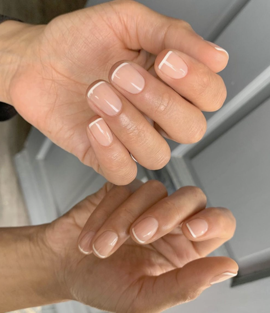 baby French manicure
