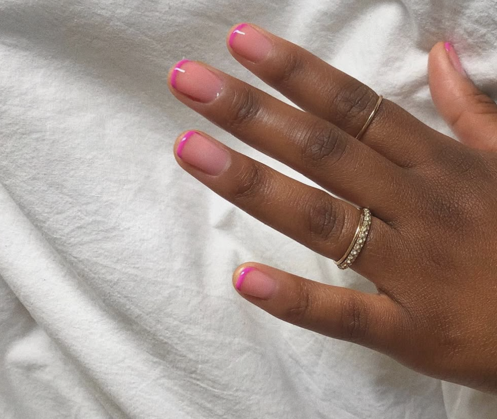 Pink French Manicure